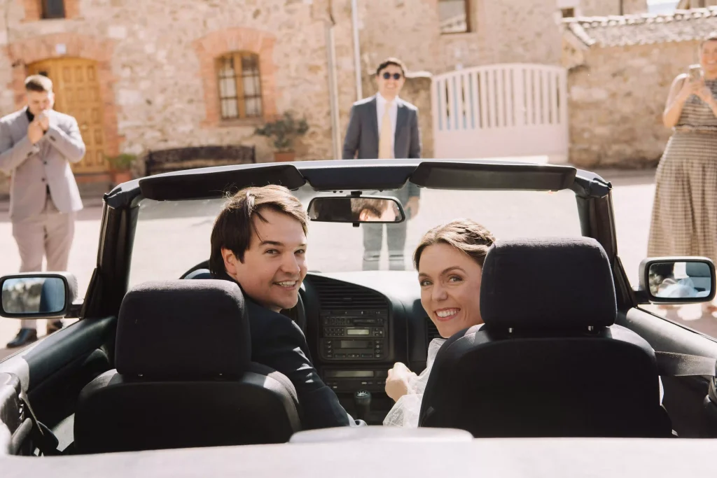 BMW coche clasico para boda elegante